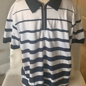 Unbranded Men's Blue and White Shirt